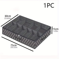 Shoe Storage Bag Under Bed Dustproof Organizer Grids Space Saving Closet Bedroom
