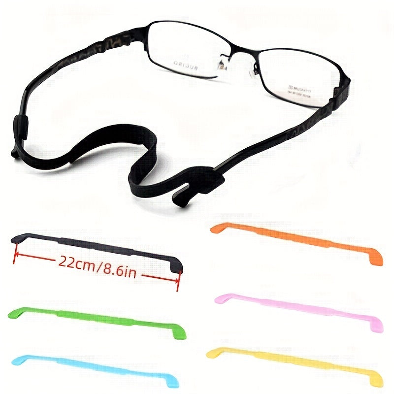 Solid Silicone Glasses Strap Anti Slip Sports Safety Strap Neck Cord String