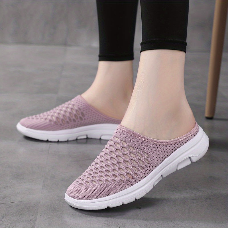 Knitted Slip On Breathable Slippers Women's Footwear