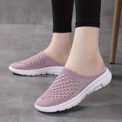 Knitted Slip On Breathable Slippers Women's Footwear