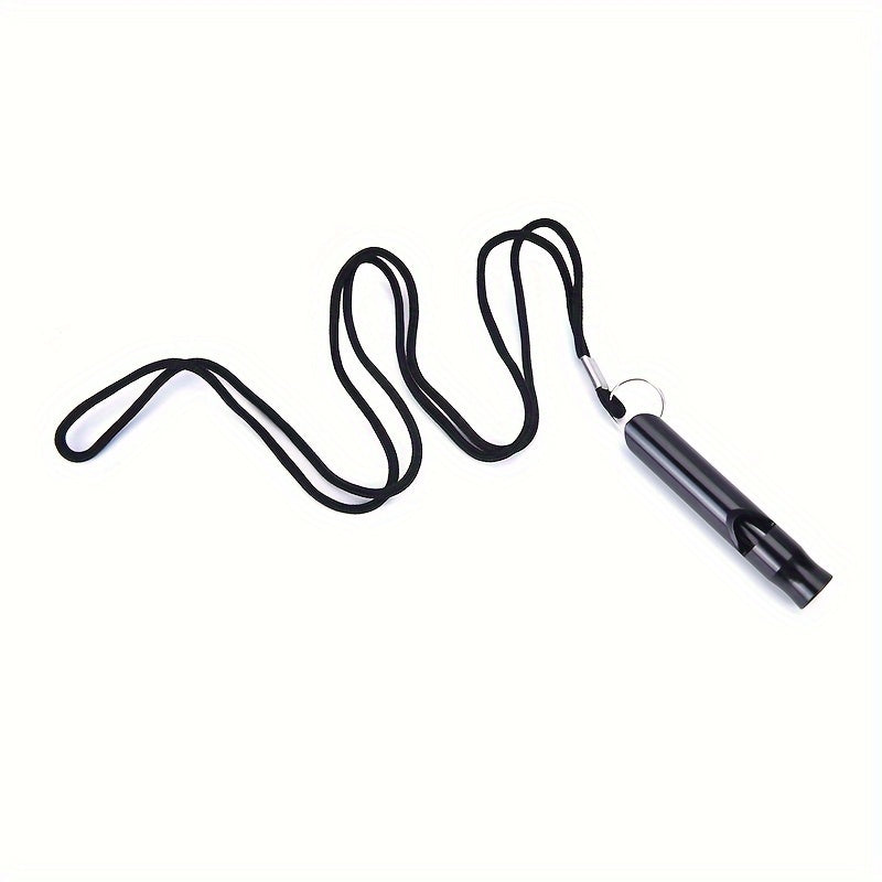 Aluminum Alloy Survival Whistle with Rope