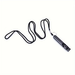 Aluminum Alloy Survival Whistle with Rope