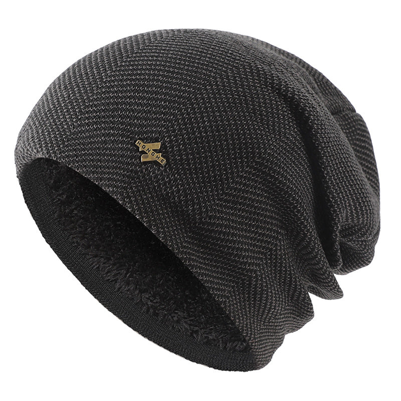 Men's Thermal Knitted Hat Winter Hair Protection