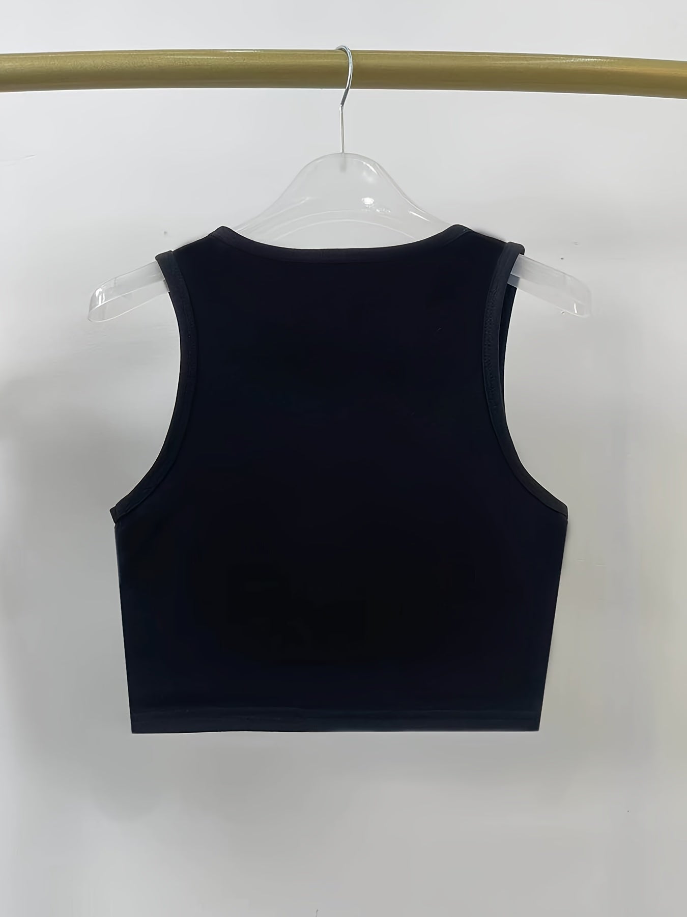 Queen Print Crop Tank Top Sleeveless Sexy Casual Top