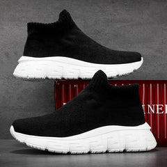 Men's Casual Knit Sneakers Lightweight Running Shoes
