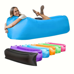 Foldable Inflatable Sofa Ultralight Sleeping Bag Air Bed Lounger Travel Sack