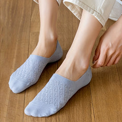 5 Pairs Argyle Print Low Cut Ankle Socks Women's Stockings