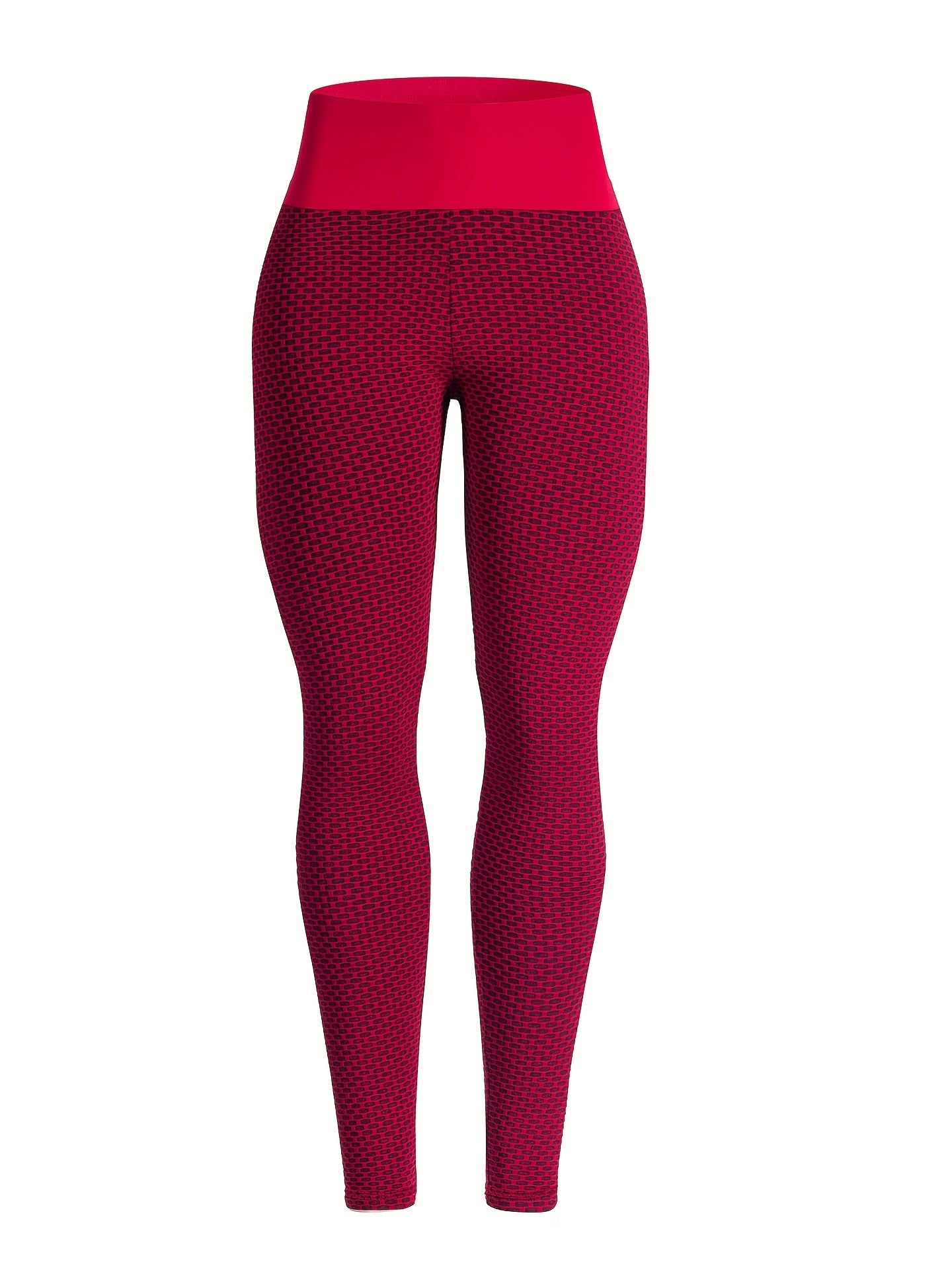 Honeycomb Textured Ruched Butt Lifting Yoga Pants
