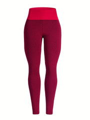 Honeycomb Textured Ruched Butt Lifting Yoga Pants