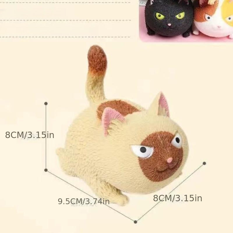 Decompression Toy Pinch Angry Cat Vent Toy Soft Cat