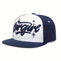 Men's Block Flat Brim Snapback Hat