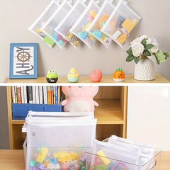 Toy Storage Bag Puzzle Sorting Zipper Mesh Bag