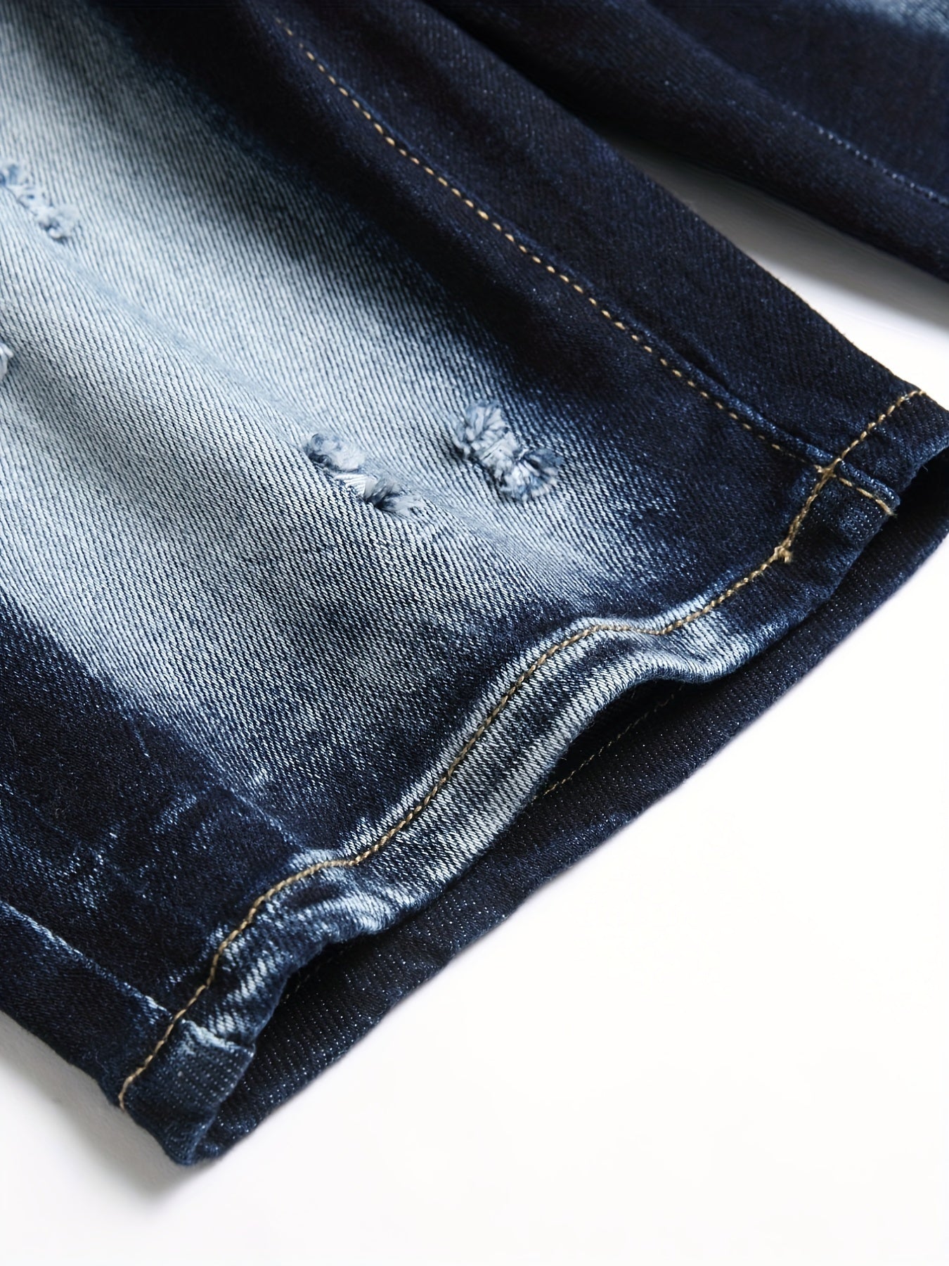 Cat Catch High Stretch Denim Shorts for Men