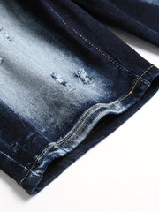 Cat Catch High Stretch Denim Shorts for Men