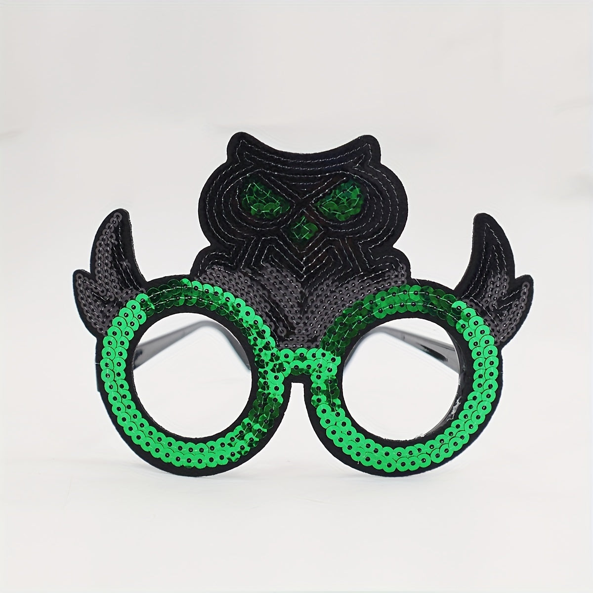 Sequins Owl Glasses Halloween Christmas Gift