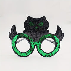 Sequins Owl Glasses Halloween Christmas Gift