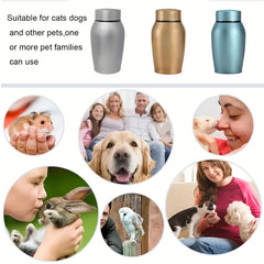 Stainless Steel Pet Urn for Dogs & Cats Ashes, Pet Memories Supplies