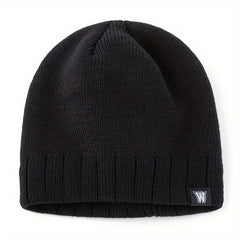 Knitted Hat Winter Warm Beanie Hat Outdoor Coldproof Pullover Hat