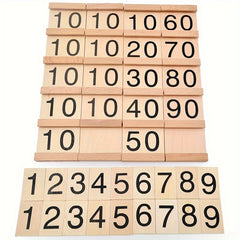 Numbers 1-99 Wooden Card Puzzle Toys