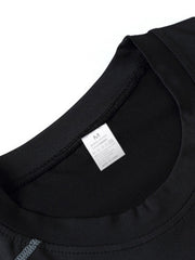 Men's Quick Drying Long Sleeve Shirt - High Stretch Crew Neck Undershirts