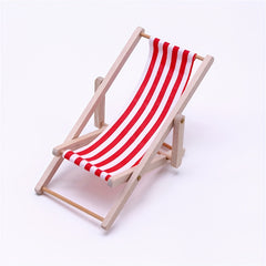 Wooden Beach Chair Mini Furniture Outdoor Lounge Chair