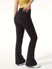 Quick Dry Flared Yoga Pants High Stretch Fitness Bootcut