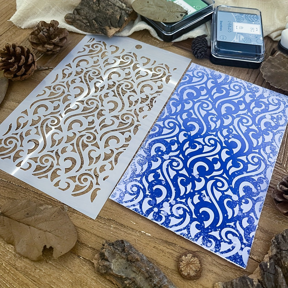 Retro Flowers Stencils DIY Art Stencils For Painting On Wood Canvas Paper Fabric