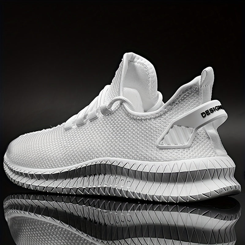 Men's Slip on Sneakers with Shoelaces Lightweight Athletic Shoes