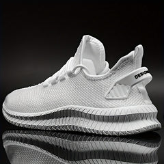 Men's Slip on Sneakers with Shoelaces Lightweight Athletic Shoes