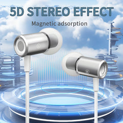Metal Magnetic In-ear Headphones with Heavy Bass