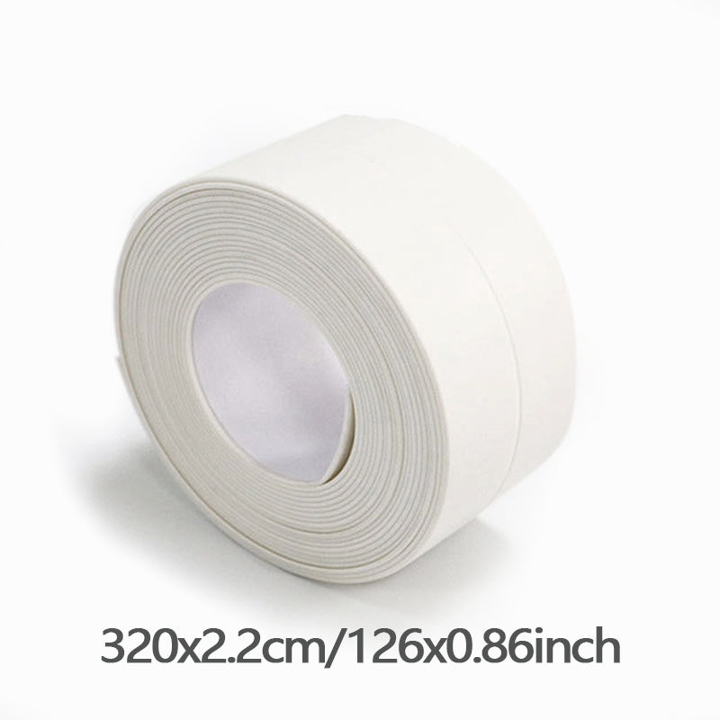 10.5ft PVC Caulk Tape Mildew Proof Waterproof for Kitchen Bathroom Sink Wall Crn