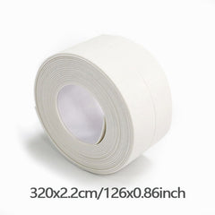 10.5ft PVC Caulk Tape Mildew Proof Waterproof for Kitchen Bathroom Sink Wall Crn