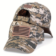 Men's Camo American Flag Baseball Cap