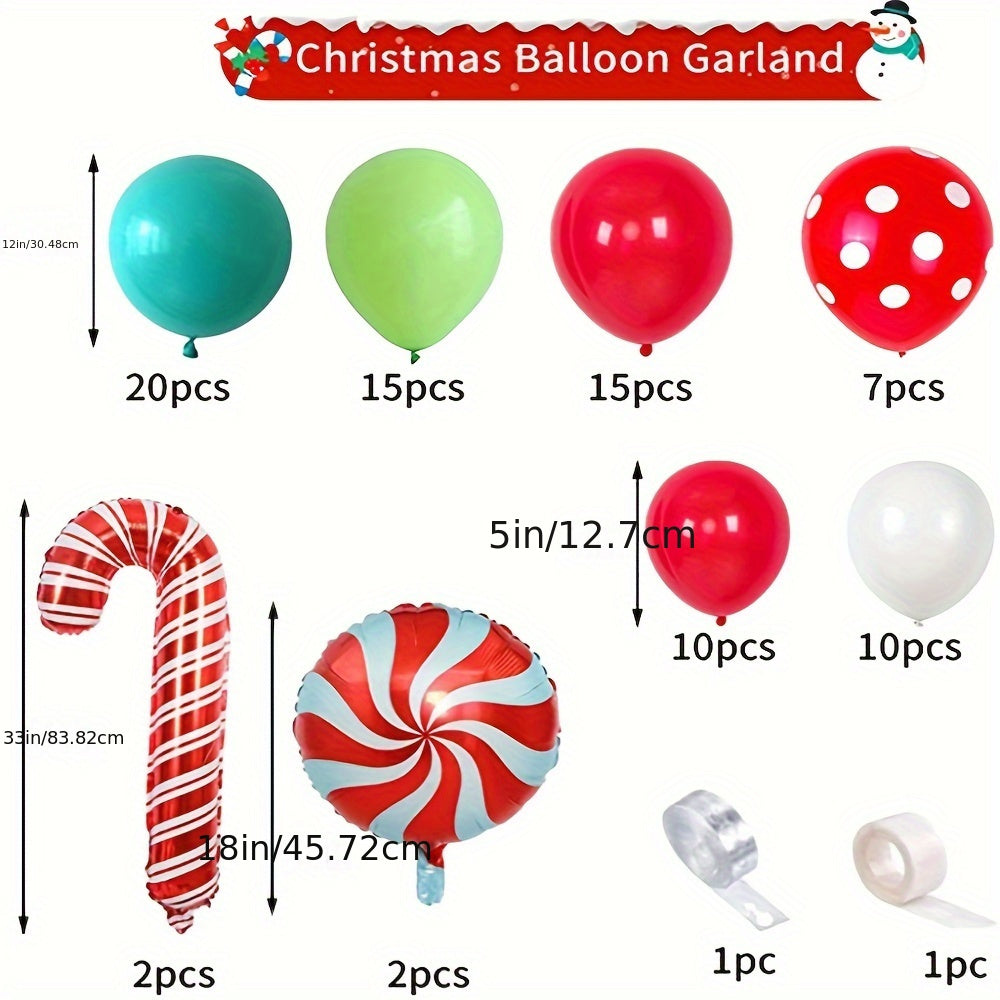 Christmas Balloon Garland Arch Kit Holiday Decor