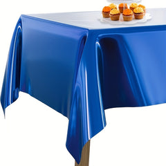 Golden Foil Rectangle Tablecloth Disposable Aluminum Foil Waterproof Table Cloth