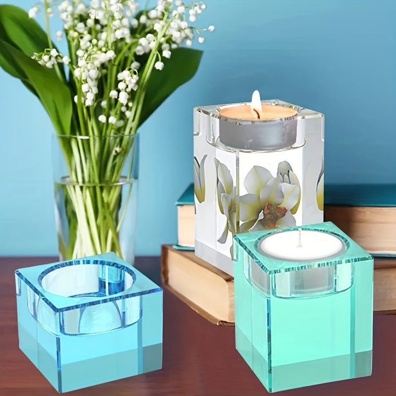 Square Tealight Candle Holder Silicone Molds for DIY Home Decor