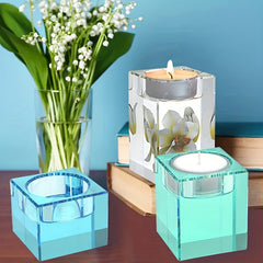 Square Tealight Candle Holder Silicone Molds for DIY Home Decor