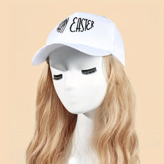 Happy Easter Baseball Cap Embroidered Sun Hat