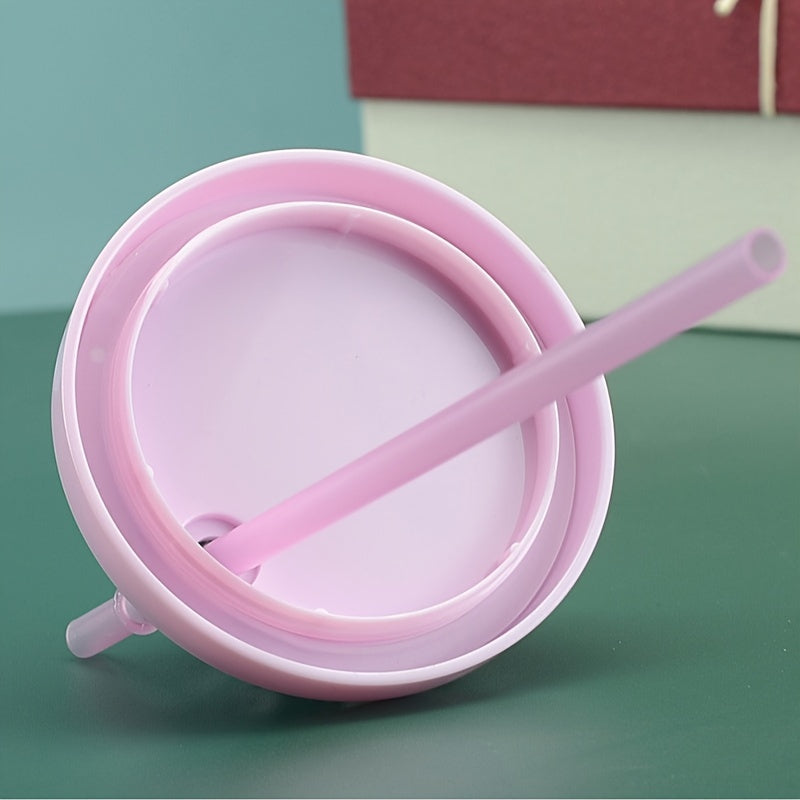 500ml Rainbow Bubble Double Layer Water Cup Large Capacity