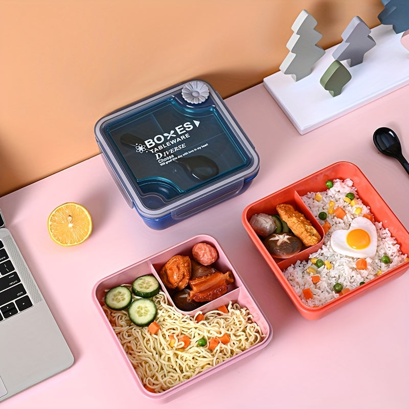 Square Lunch Box Inner Bladder Bento Box Leakproof PP Food Container