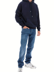 Mens Distressed Washed Denim Jeans Straight Leg Casual Pants