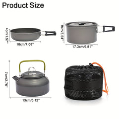 Portable Camping Cookware Set for 2-3 Person