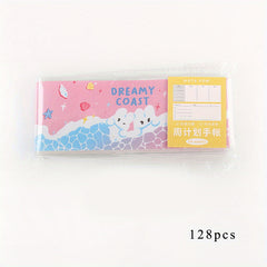 Mini Weekly Journal w/ Transparent Case Lightly Today Cartoon Notebook