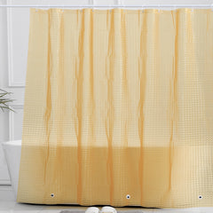 Semi Transparent Shower Curtain Liner Waterproof with Hooks