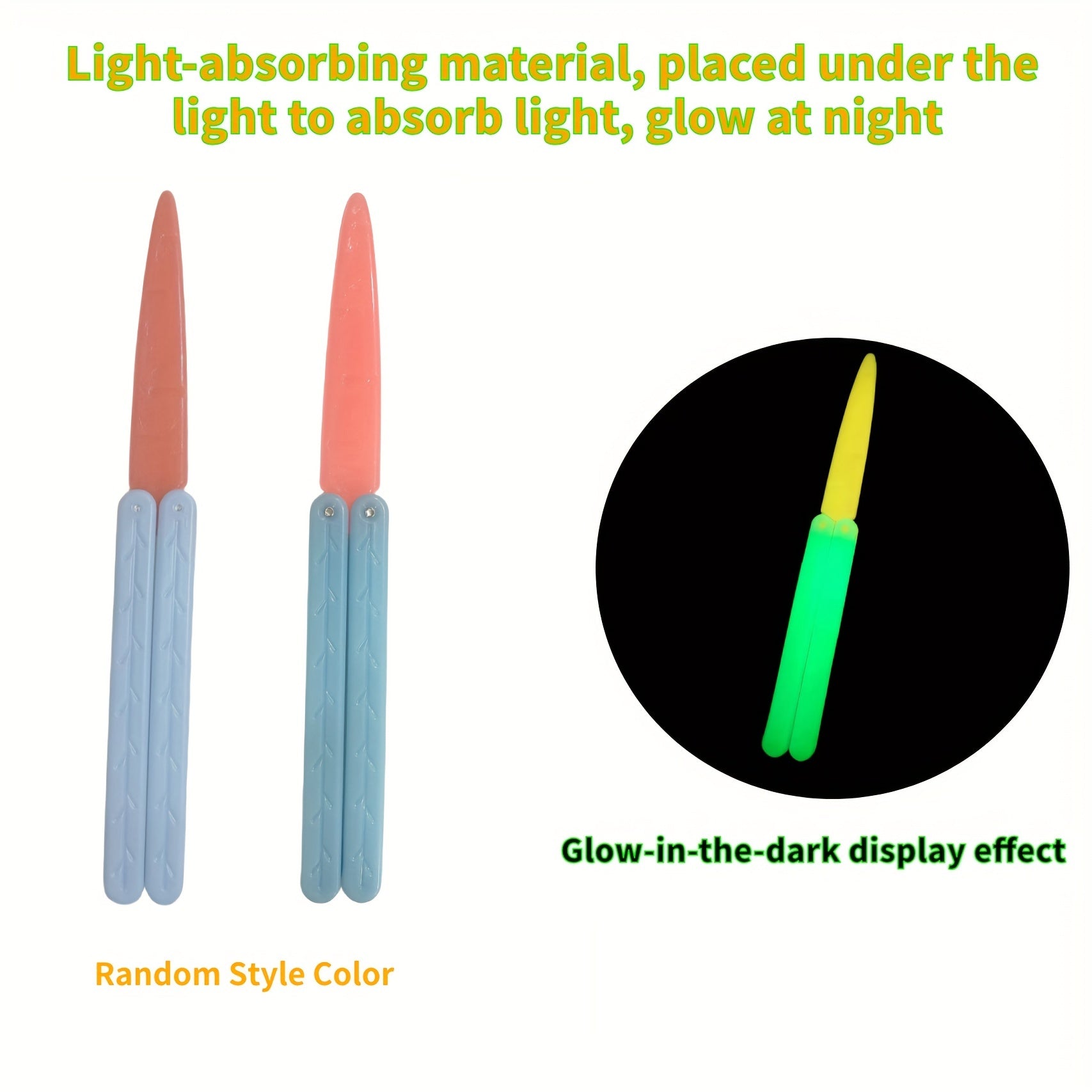 3D Gravity Luminous Butterfly Carrot Stress Relief Toy Gift
