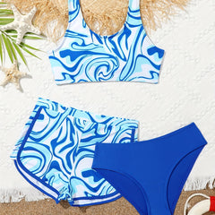 Girls Tie Dye Bikini Set for Summer Beach Vacation