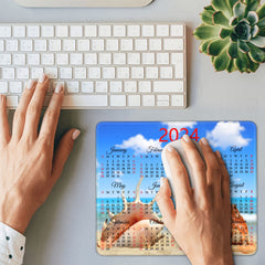 Waterproof Mouse Pad Non Slip Rubber Base Stitched Edges Computers