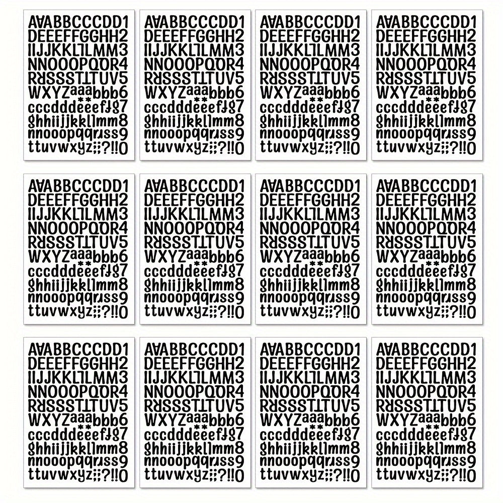 Colorful Vinyl Letter Stickers for DIY Scrapbooking Craft
