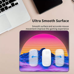 Colorful Pattern Square Mousepad for Computers and Games
