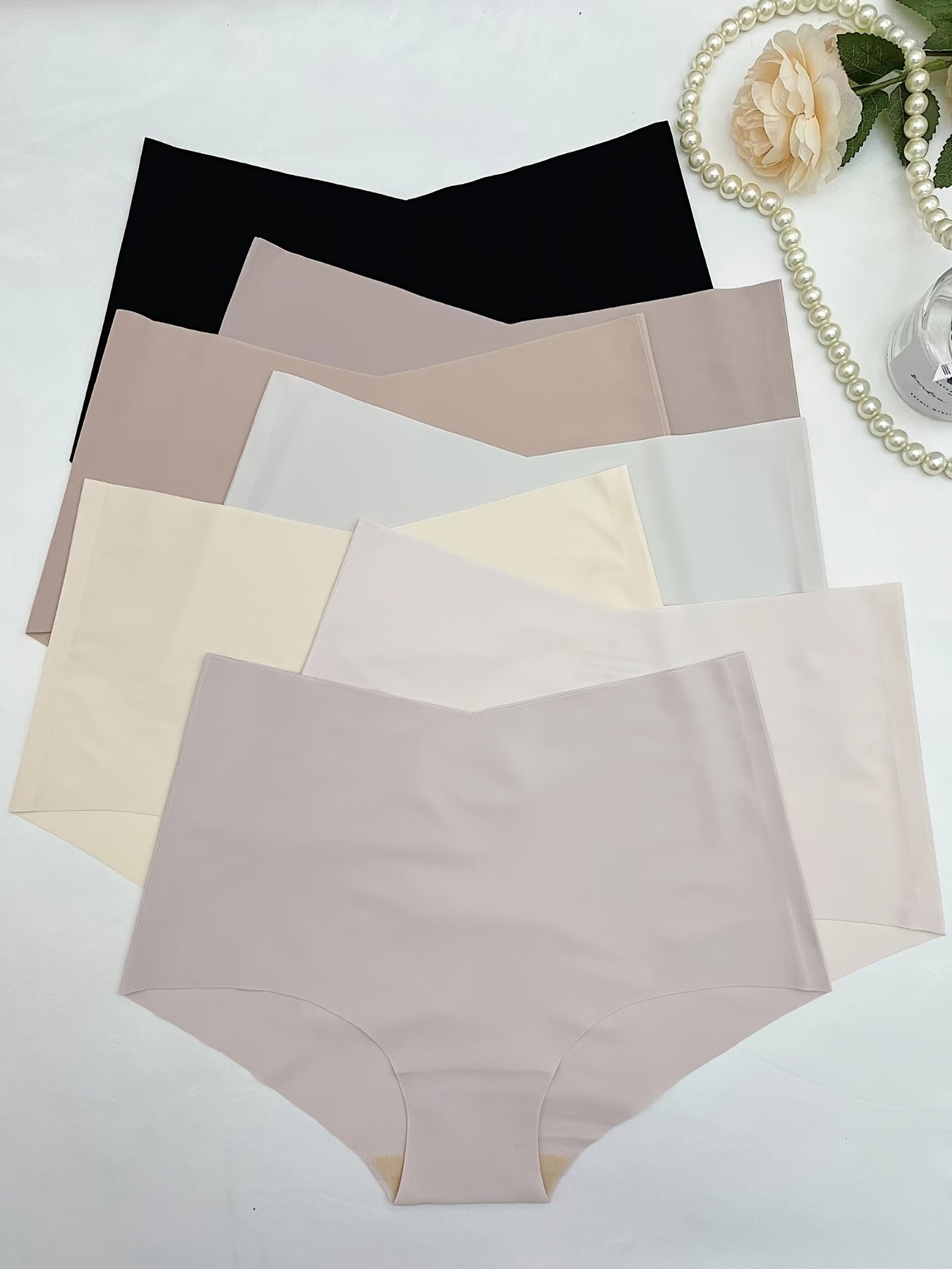 7pcs Multicolor Briefs High Waist Panties Women's Underwear